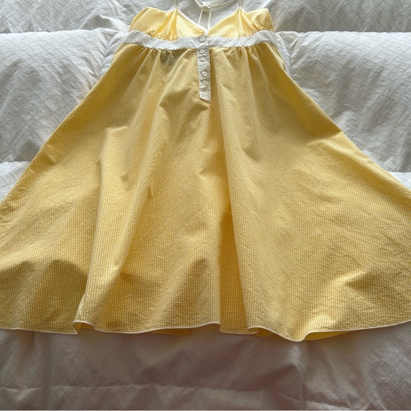 Vintage Gant Yellow & White Mini-Check Sundress - Picture 3 of 10